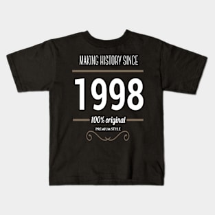 Father (2) Making History since 1998 Kids T-Shirt